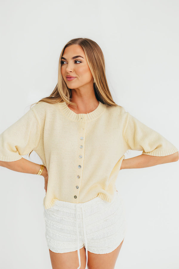 Stacey Cardigan in Yellow