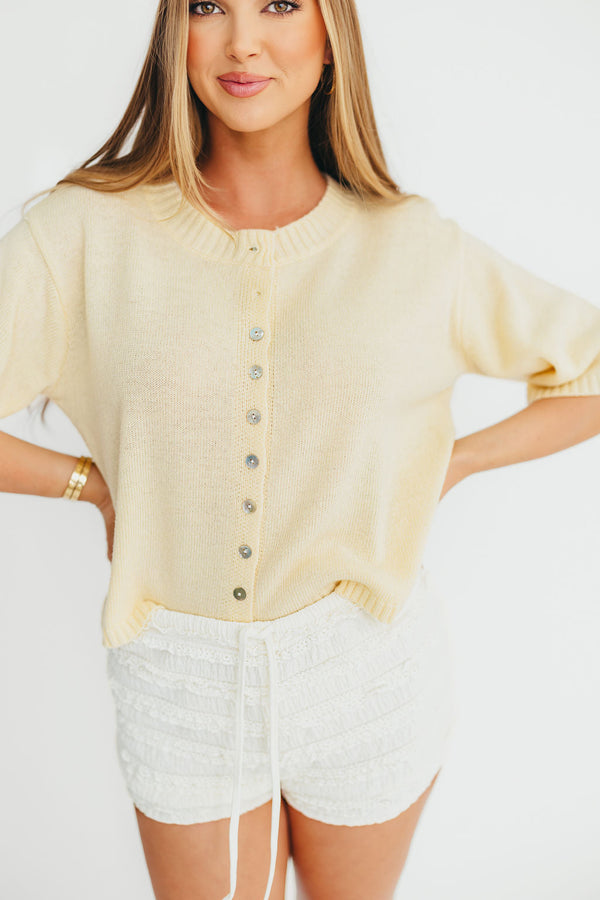 Stacey Cardigan in Yellow
