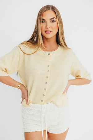Stacey Cardigan in Yellow