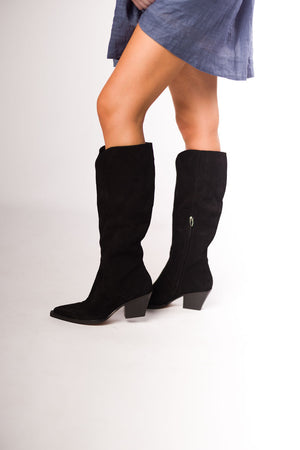 Raj Boots in Onyx Suede