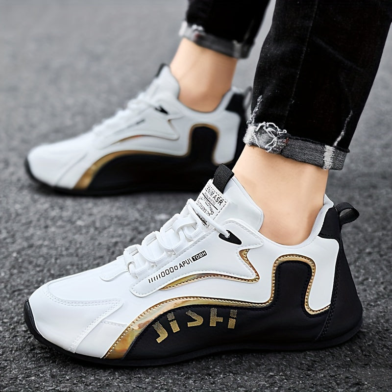 Trendy Breathable Sneakers, Comfy Lace Up Casual Shoes
